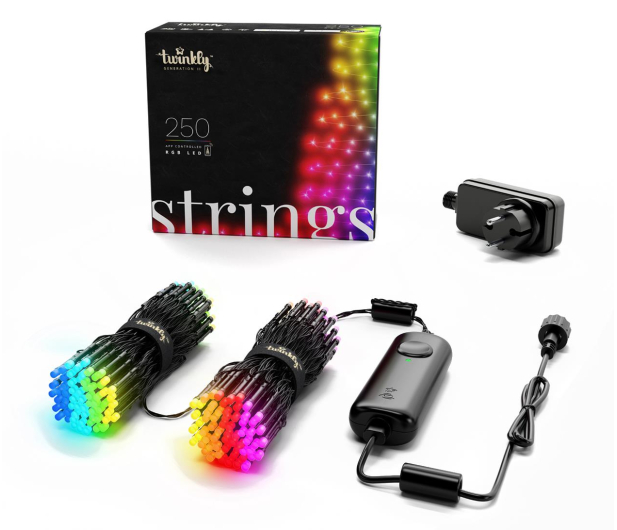 TWINKLY Inteligentne lampki choinkowe 250 lampek RGB BT+WiFi łańcuch - 1080494 - zdjęcie